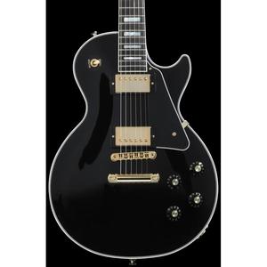 Guitarra Eléctrica Les Paul Custom de los Años 70 Más Vendida - Ébano - Product Image 1
