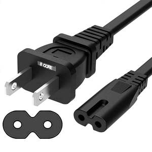 12 Ft AC <b>Power</b> <b>Cord</b> 2 Prong US Male to Female <b>Extension</b> Adapter 16AWG/2C 125V 13A 1/2/5 Pc-PP 1002 - Product Image 1