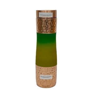 IEI 27. Acabado seda desteñido patrón en verde. Botella de cobre puro en nuevo lanzamiento. - Product Image 2