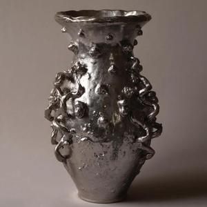 Diseño personalizado hecho a mano, ideal para decoración del hogar, florero dorado y jarrón para flores, hecho a mano, la mejor decoración de interiores y diseño artesanal. - Product Image 5