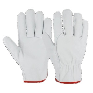 Gants de sécurité pour conducteur en cuir de chèvre de qualité supérieure Gants de conduite industriels à haute protection pour la protection des mains et des bras fabriqués au Pakistan - Product Image 1