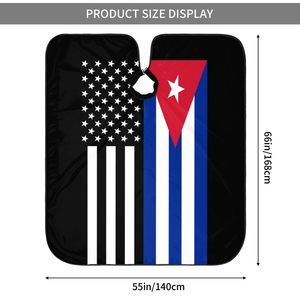 Capa de Peluquería Personalizada con Logotipo y Marca, Negra, Impermeable, de Nailon, Poliéster y Satén, Cómoda, para Salón de Belleza y Barbería, con Detalles Metálicos - Product Image 5
