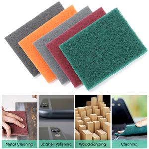 Tampon de nettoyage industriel non tissé en nylon abrasif pour le nettoyage et le polissage des métaux, vente en gros OEM - Product Image 3