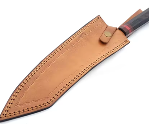 Couteau de chef artisanal en acier à haute teneur en carbone, manche en bois, couteau de cuisine forgé, fabricant OEM avec logo personnalisé - Product Image 6