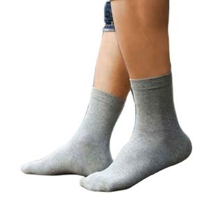 Chaussettes en coton peigné pour hommes, chaussettes noires décontractées, respirantes, de haute qualité, pour hommes, chaussettes athlétiques grande taille - Product Image 1