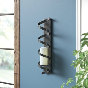Wall Mounted Iron Candle Holder Spiral Design <b>Heat</b> Resistant Home Decoration - Product Image 5
