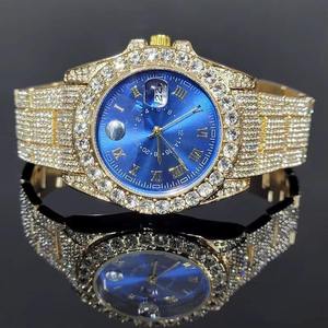 นาฬิกาข้อมือฮิปฮอปหรูหรา สแตนเลสสตีล ประดับโมอิสซาไนต์ ระบบควอตซ์ กันน้ำ 10 บาร์ ดีไซน์สำหรับทุกเพศ ขายส่งจากโรงงาน - Product Image 2