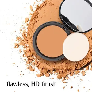 Poudre compacte professionnelle OEM à fini mat, vente en gros, marque privée, poudre pressée légère absorbant l'excès de sébum pour le maquillage du visage - Product Image 3