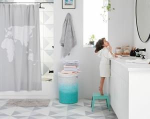 Panier rond ombré bleu clair avec doublure, panier de rangement fait main, vente en gros, écologique, fabriqué au Vietnam - Product Image 4