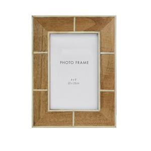 Marco de fotos de madera maciza tallada artesanalmente con acabado pulido para decoración de hogares de lujo - Product Image 4