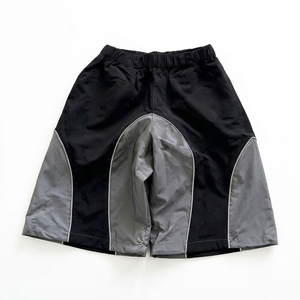 New High Selling Articles Custom Logo Grey <b>Black</b> Men's Nylon Wind Breaker Shorts Sets Breathable Wear Men Set Streetwear Hoodies - Product Image 4