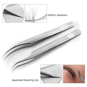 Pinzas para Extensión de Pestañas RMI de Acero Inoxidable, Diseño Personalizado, Agarre Duradero, Plateadas, Juego de 9 Puntas Diferentes - Product Image 4