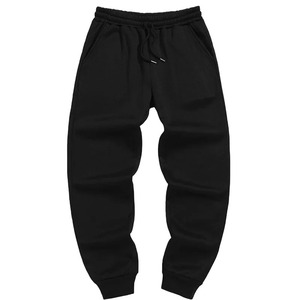 Pantalon de sport décontracté épais doublé polaire confortable pour homme, taille à cordon, coupe droite, automne-hiver - Product Image 2