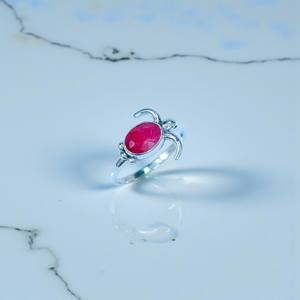 Vente en gros de bagues en argent sterling 925 avec tortue de mer et rubis naturel, et bijoux faits à la main - Product Image 2