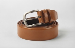 Ceinture habillée pour homme en cuir de veau pleine fleur, écologique, légère, durable et haute résistance, avec boucle ardillon en acier inoxydable, modèle 2026 - Product Image 6