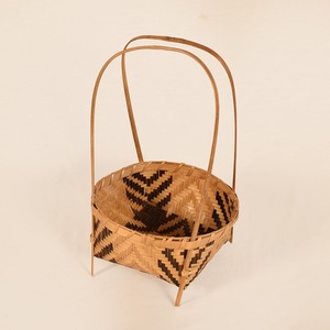 <b>Bamboo</b> flower gift <b>basket</b> high quality handmade handle <b>baskets</b> for father day gifts storage - Product Image 3