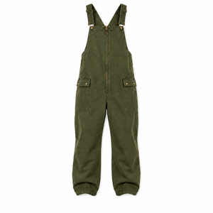 High Quality <b>Men</b>’s Bib Work Overalls Front Zip Closure Adjustable Braces Multi Pocket Durable Twill Worker <b>Dungarees</b> - Product Image 1