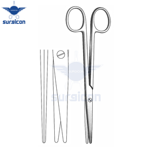 Tijeras Quirúrgicas Reutilizables de Acero Inoxidable Rectas y Opacas de 16 cm (6¼ Pulgadas) para Cirugía General, Plástica y Tejidos - Product Image 3