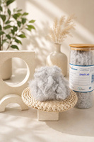 VIKOSAN Fibre de polyester recyclée en brin 20D, matériau de rembourrage brut anti-déformation, 7D64 HCS Grade Spinning Bulk
