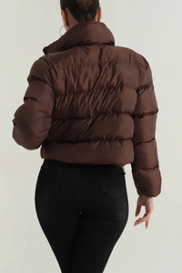 Chaqueta Acolchada OEM para Mujer, Ligera, de Lona y Piel de Oveja, Manga Larga, Resistente al Agua, con Cierre Completo, de Nailon, Personalizable y de Alta Calidad - Product Image 3
