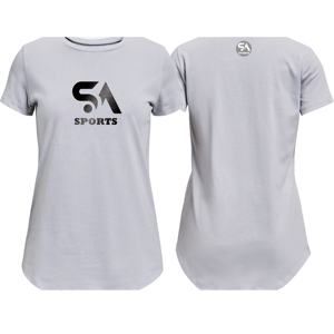 T-shirt décontracté en coton à manches courtes pour femmes Nouveau haut imprimé avec broderie sur le devant avec décoration de boutons - Product Image 3