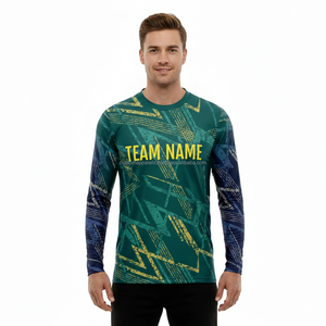 Camiseta Lisa de Manga Larga con Cuello Redondo de Poliéster Unisex de Secado Rápido con Logotipo Personalizado de Moda Otoñal al por Mayor - Product Image 3