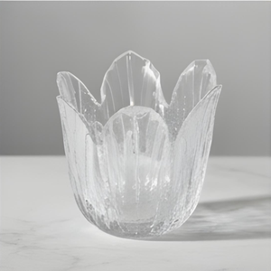 Vela en Frasco de Vidrio con Forma de Hibisco, Hecha a Medida con Cera de Abeja/Soja, Vela Votiva Moderna con Vidrio Tintado, Ecológica para Uso en Interiores - Product Image 2