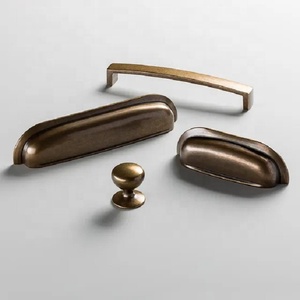 Poignées décoratives en laiton pour armoires, quincaillerie de meubles traditionnelle, finitions or, bronze et nickel, pour tiroirs, commodes et portes de placards - Product Image 6