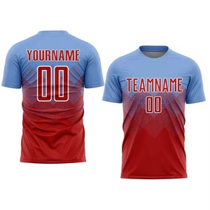 Maillot de football unisexe à manches courtes en polyester respirant avec logo personnalisé imprimé, plusieurs tailles et couleurs pour les écoles et les professionnels - Product Image 1