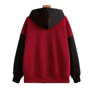 Novedades 2026: Sudadera de mujer holgada con bloques de color, antiarrugas, de forro polar, estampada a medida, de fabricante pakistaní. - Product Image 3