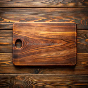 Bloque de corte de madera maciza duradero, amplio espacio para cada tarea culinaria - Product Image 1