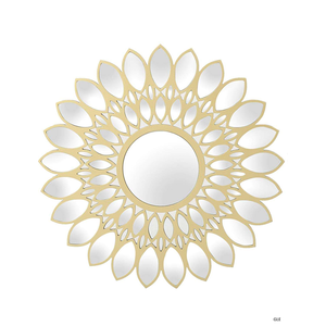 Hanging Wall <b>Mirror</b> Glass Home Decor Large Wall Mounted Brass Frame <b>Mirror</b> for Living Room Entryway Wall <b>Mirror</b> - Product Image 4