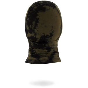 Balaclava unisexe noire à capuche, masque facial uni, style sportif, utilisation hivernale, léger, respirant, en polyester. - Product Image 2