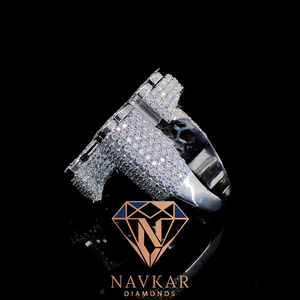 Anillo de Diamante Moissanite Más Vendido, Anillo de Promesa Chapado en Oro Blanco, Joyería de Boda para Mujer, Disponible a un Precio Accesible - Product Image 5