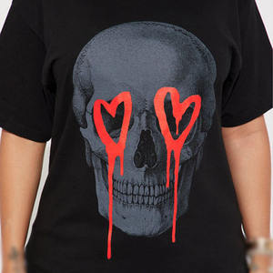 T-shirt unisexe en coton épais 250 GSM, col rond, streetwear, coupe oversize, imprimé, vente en gros, fabricant OEM ODM, fournisseur USA - Product Image 2