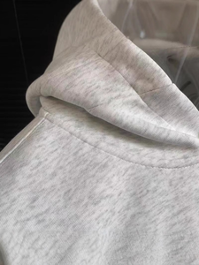 Sudadera con capucha de punto grueso para hombre, estilo oversize, de corte regular, hombros caídos, con cordón, para invierno, estilo moderno, color liso - Product Image 3