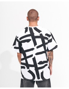 mens oversized drop shoulder t shirt loose fit heavy cotton streetwear blank tshirt custom logo manufacturer supplier bulk - Product Image 6