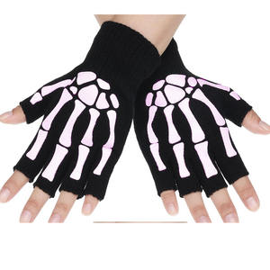 Gants réglables légers de sport et de travail, motif crâne, antidérapants et respirants pour hommes et femmes, moto et entraînement - Product Image 3