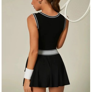 Jupe plissée personnalisée pour femme, taille haute, 2 en 1, sportive, pour la course à pied, le tennis, le paddle, le golf, le pickleball, avec poche - Product Image 6