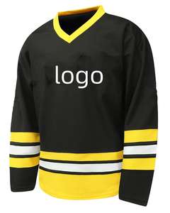 Nouvelle tenue de hockey sur glace personnalisée 100% polyester pour équipe et vêtements de sport de haute qualité en couleur unie par sublimation - Product Image 1