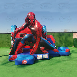 Thương mại PVC nhảy lâu đài nhiệt đới <span class=keywords><strong>Inflatable</strong></span> bouncy Combo trả lại nhà và ướt khô trượt - Product Image 2