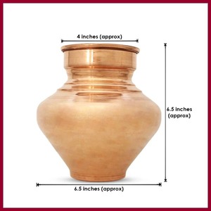 Termo de Cobre Hecho a Mano con Tapa de Vacío - Termo Portátil para Viajes y Uso en Exteriores - Aislamiento Térmico de 6-12 Horas 350ml - Empaque en Caja de Regalo - Product Image 5