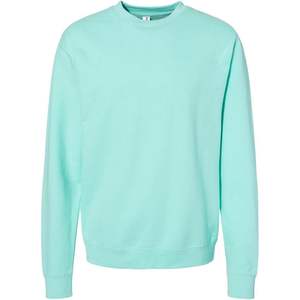 Sudadera de seda de peso medio para mujer SS3000 color menta con logo bordado y estampado en relieve, ligera y forrada, Independent Trading Co. - Product Image 1