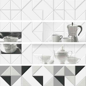 Carrelage mural en céramique blanc brillant 300x600, style moderne minimaliste, pour la décoration de bureaux professionnels et d'espaces commerciaux. - Product Image 2
