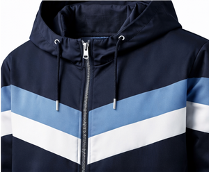 Ensemble de survêtement homme Discover-Impex 2026 bleu marine à blocs de couleur – Veste à capuche et pantalon de jogging OEM - Product Image 4