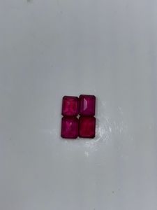 พลอยทับทิมทรงแปดเหลี่ยมเจียระไน บรรจุในแก้วธรรมชาติ สำหรับทำเครื่องประดับ พลอยหลวมจากเหมืองซูดาน ขนาดปรับเทียบได้ - Product Image 3