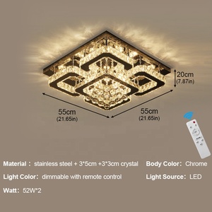 Quảng trường sang trọng dẫn đèn trần sảnh khách sạn pha lê trần ánh sáng xây dựng dự án đèn - Product Image 2