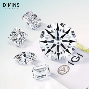 D'vins Jewels Diamant synthétique de laboratoire taille émeraude 0,91 ct, clarté F VS1, couleur D Fancy Light - Product Image 4