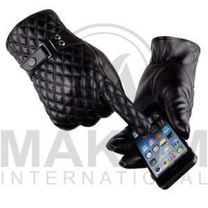 New Arrival High Quality Sheepskin Leather Dressing Gloves Pure Leather Fashionable Sports Touchscreen Four Seasons Daily Wear - Product Image 3