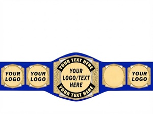 Custom Wrestling Championship <b>Belt</b> Red With <b>Gold</b> Plates Personalized Logo Space Handmade Metal Sport Equipment CUSTOM HEAVYWEIGH - Product Image 2